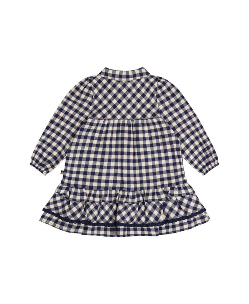 Little and Big Girl (6-8)Shirt Dress with Frills