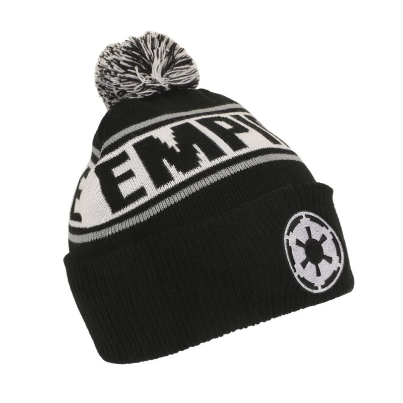 Men's Galactic Empire Black Cuff Beanie.