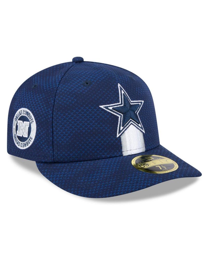 Men's Navy Dallas Cowboys 2024 Sideline Low Profile 59FIFTY Fitted Hat