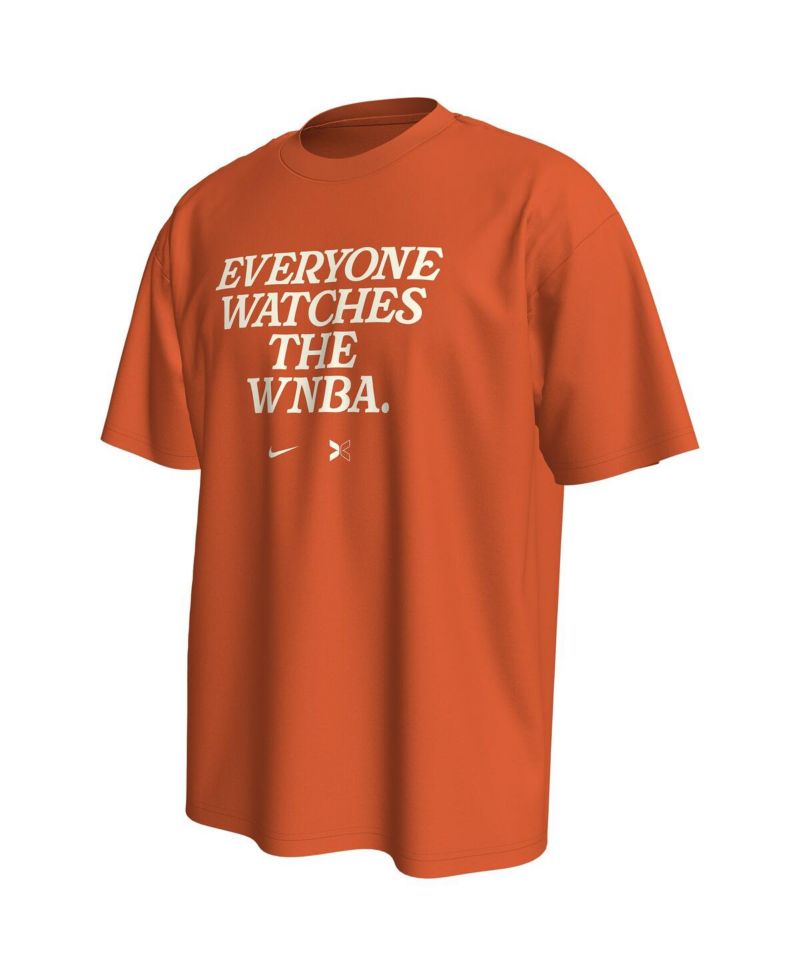 x TOGETHXR Men's and Women's Everyone Watches The WNBA Orange T-Shirt