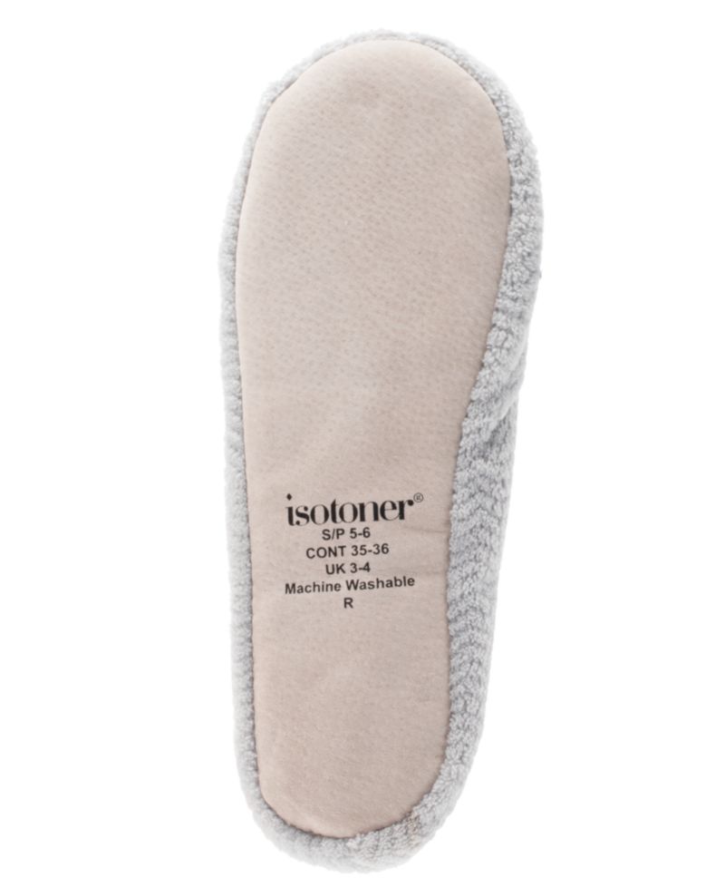 Women's Chevron Micro Terry Ballerina Slipper