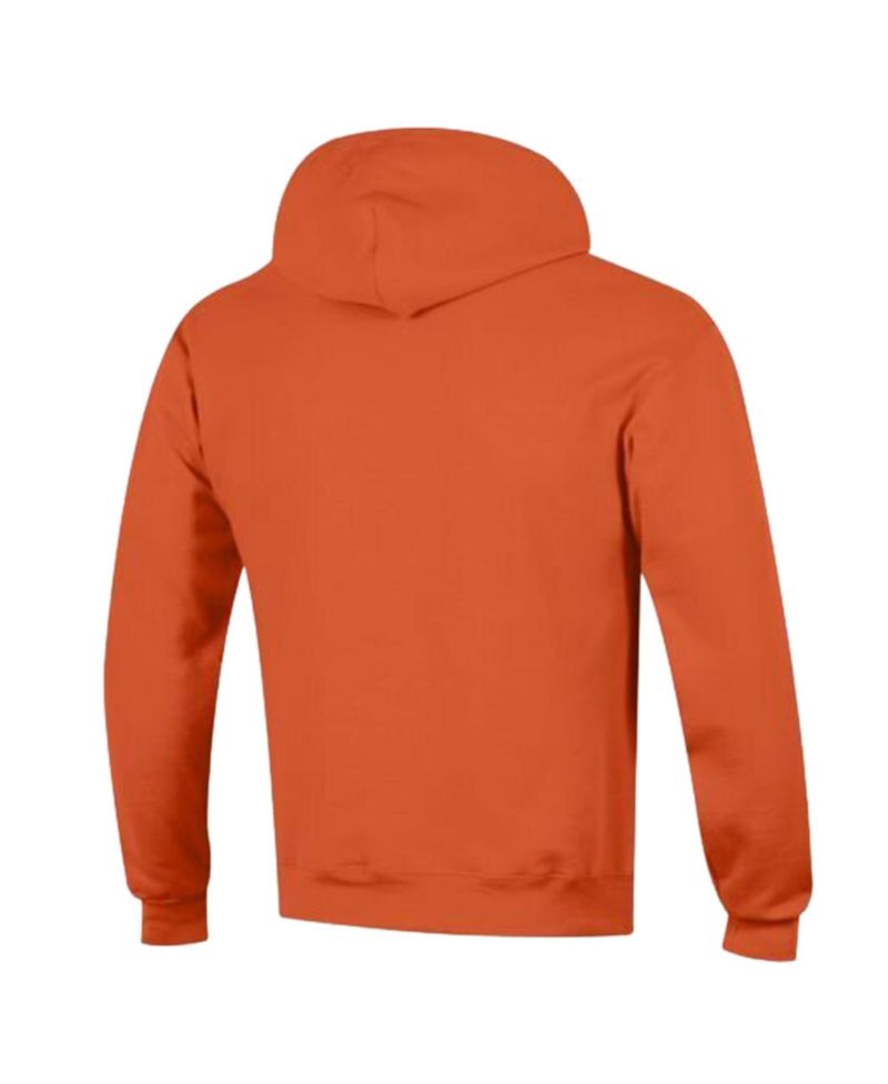 Men's Orange Denver Broncos Powerblend Arch over Logo Hoodie