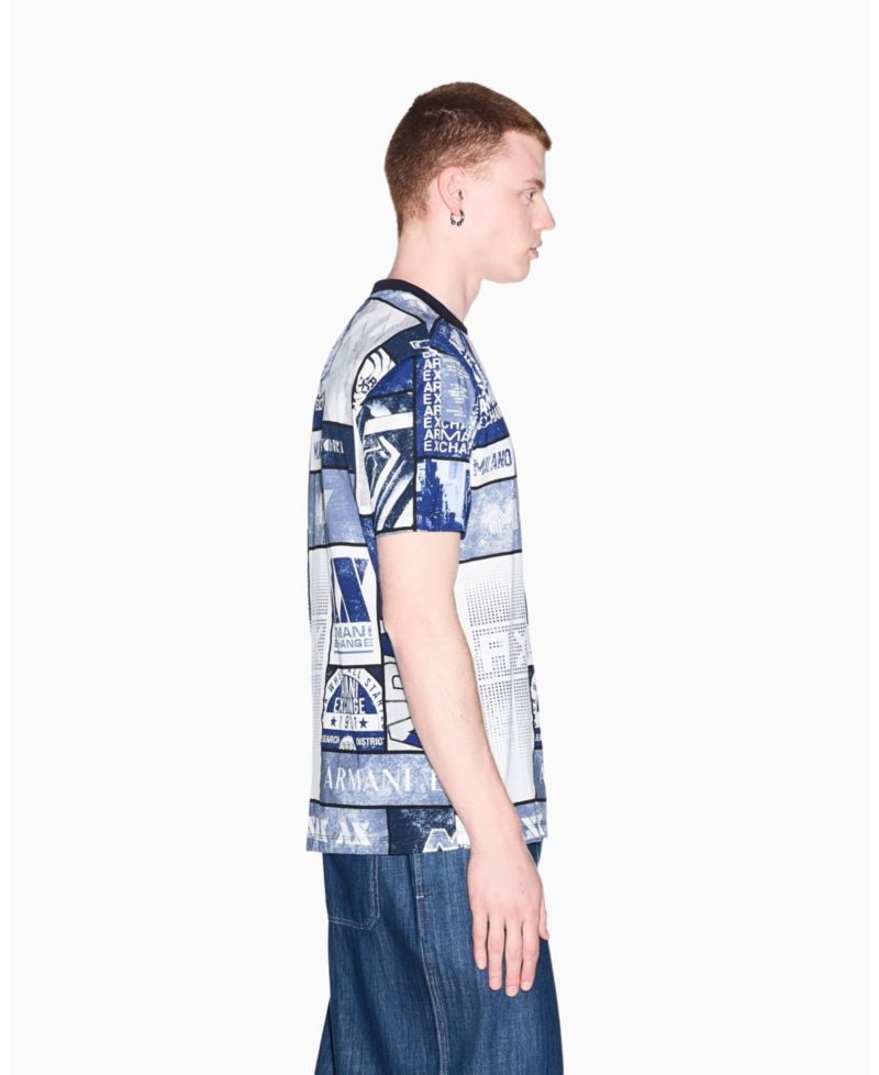 Men's Short Sleeve Collage Logo T-Shirt