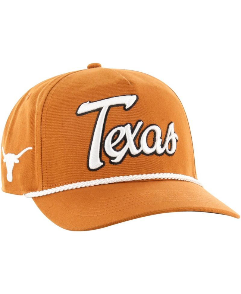 Men's '47 Burnt Orange Texas Longhorns Overhand Hitch Adjustable Hat