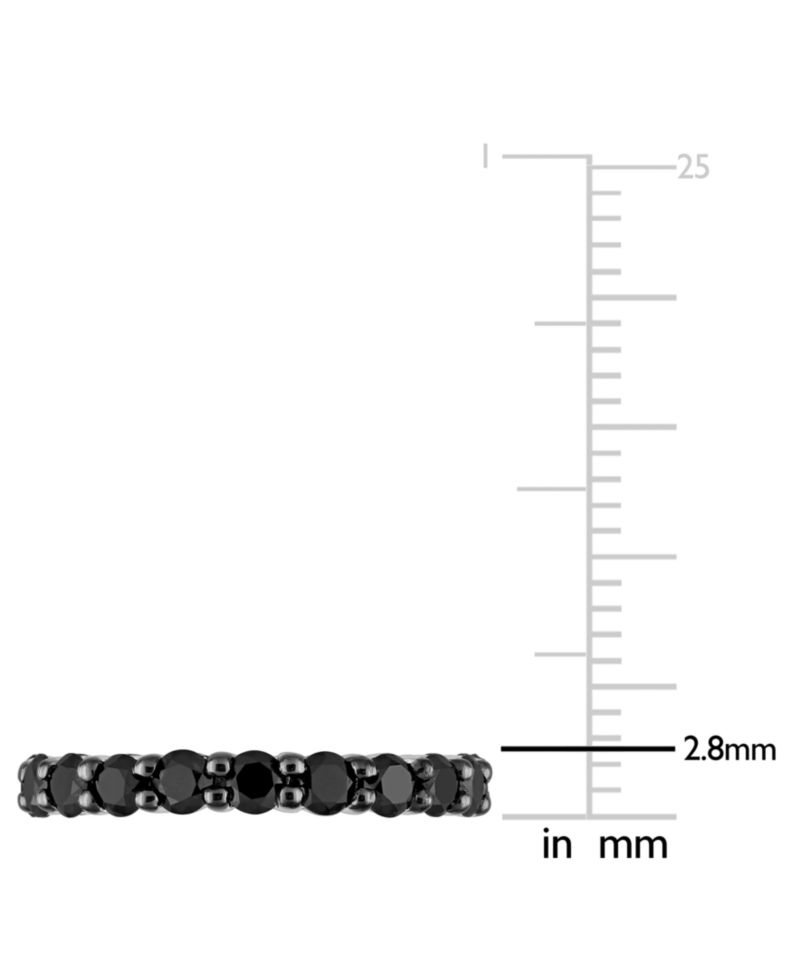 Black Diamond Eternity Band (2 ct. t.w.) in 14k White Gold
