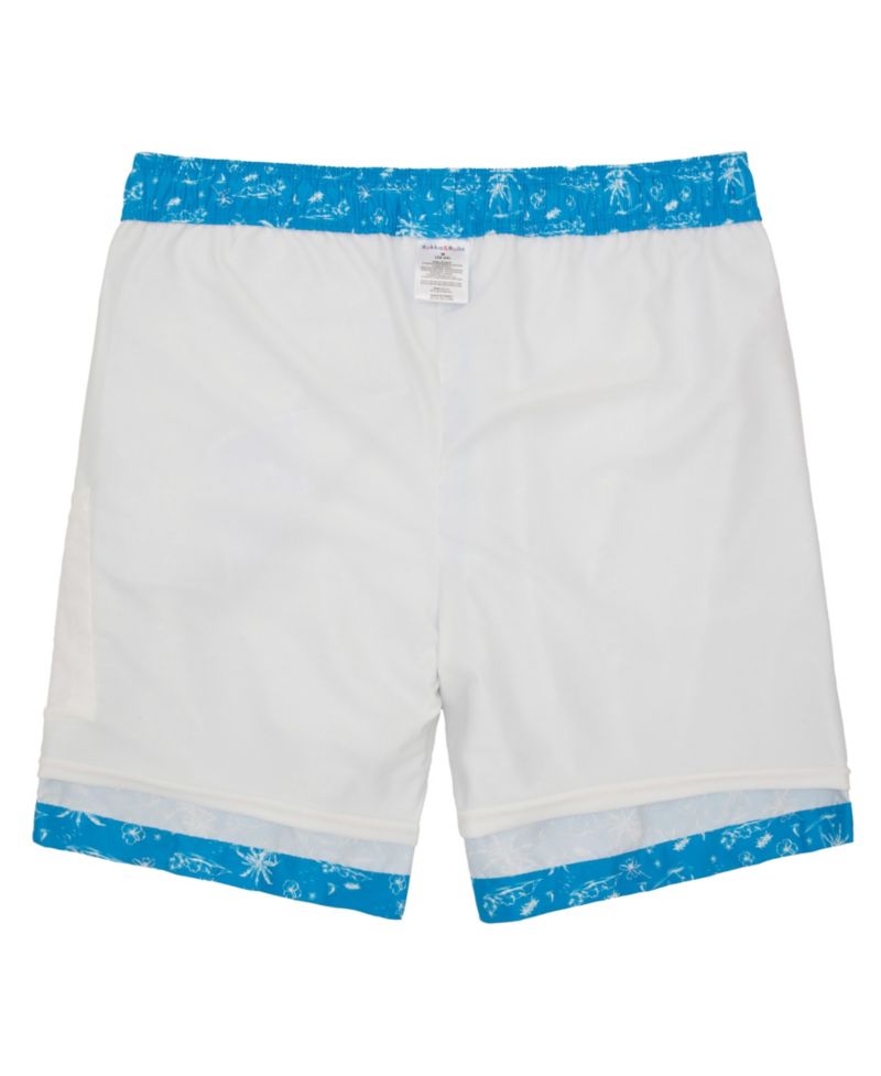 Men's Compression Liner Swim Trunks with Back Zipper Pocket