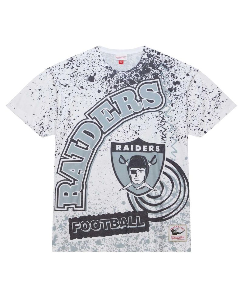 Men's White Las Vegas Raiders Team Burst Sublimated T-shirt