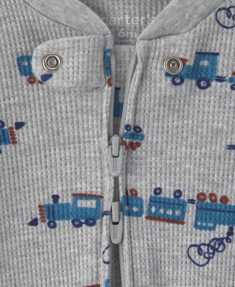 Baby Boys' Train 2-Way Zip Thermal Sleep & Play