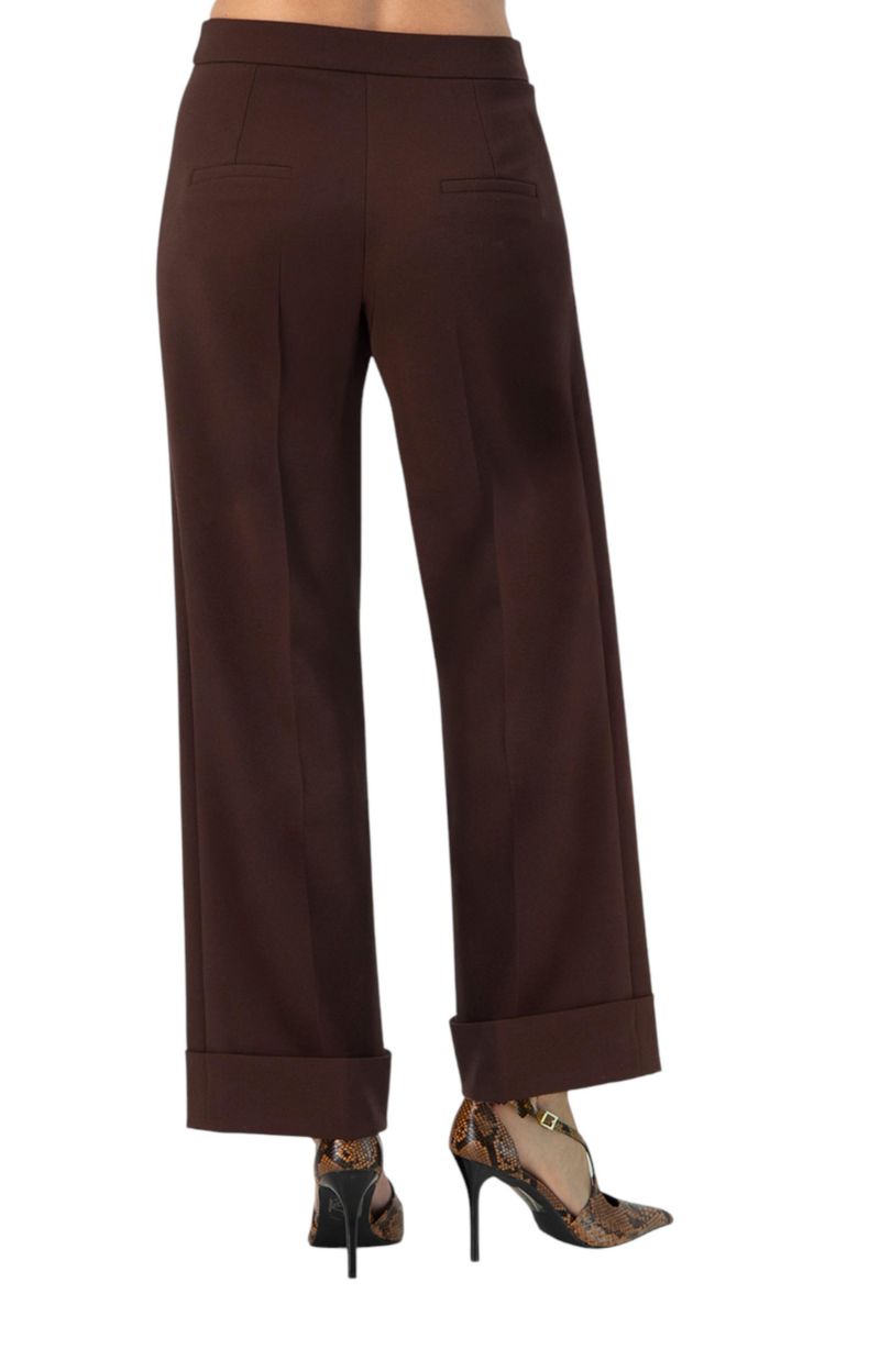 Women's Straight-Leg Culotte Pants with Wide Hem