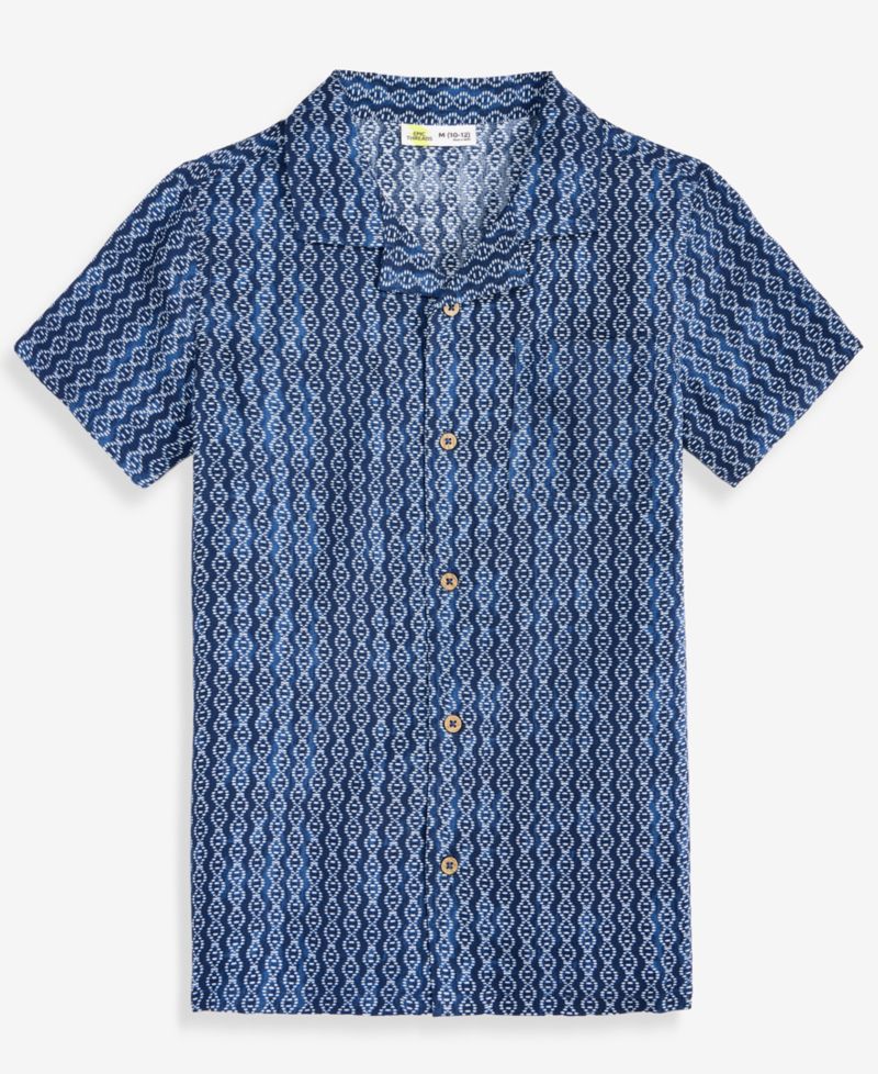 Epic Threads Boys' 5-20 Ikat Button-Down Shirt