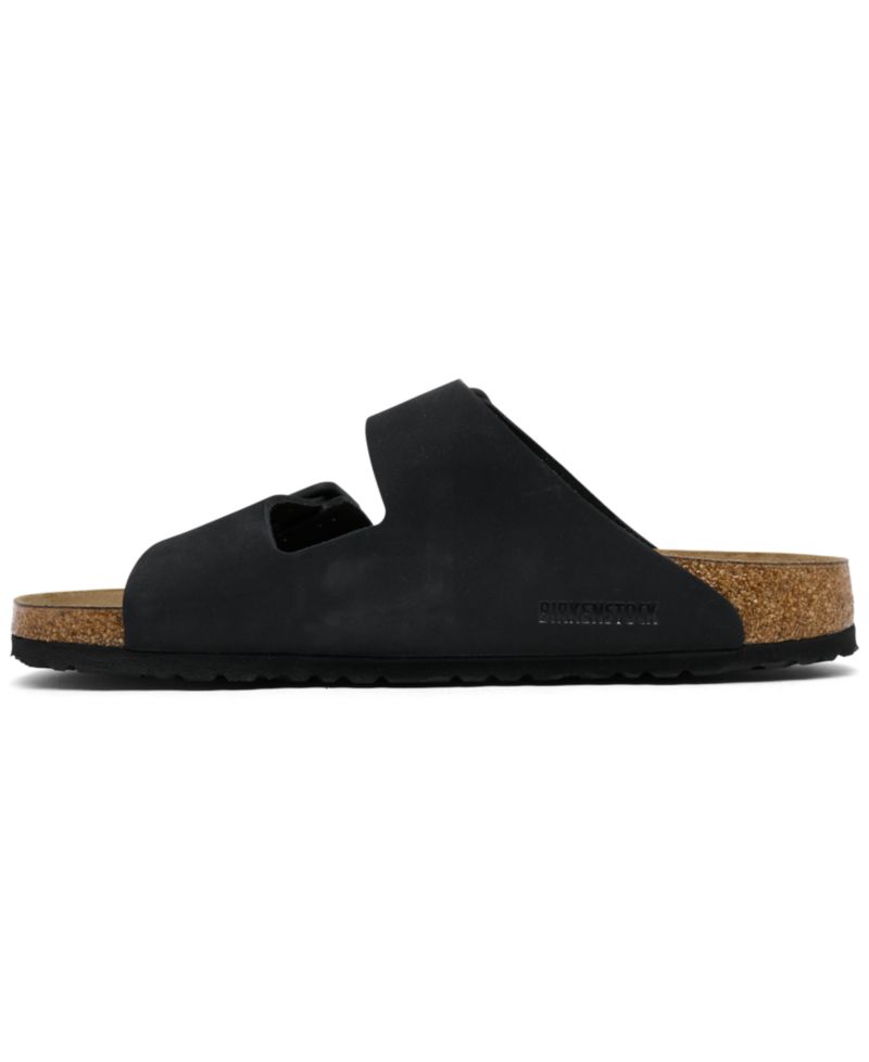 Men's Arizona Wire Buckle Two-Strap Nubuck-Leather Sandals from Finish Line