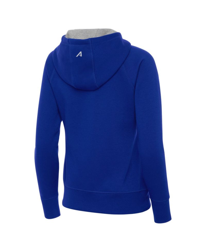 Women's Los Angeles Rams Victory Brushed-Back Fleece Embroidered Graphics Full-Zip Hoodie