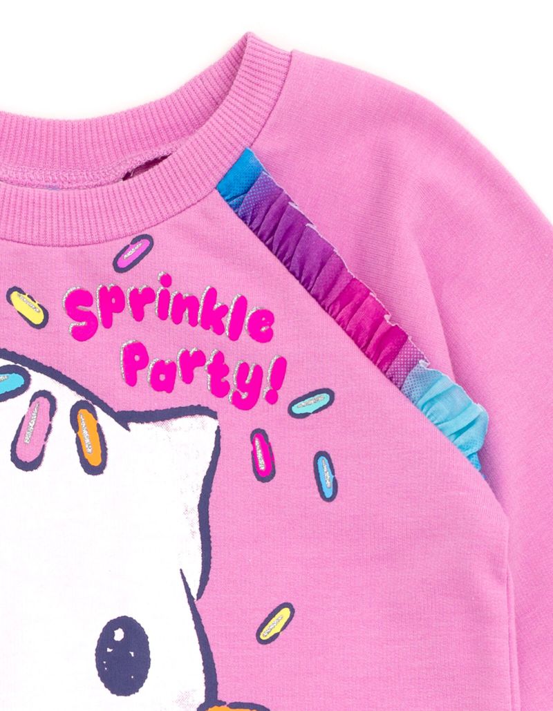 Girls' (6-12) Pandy Paws Cakey Cat French Terry Dress