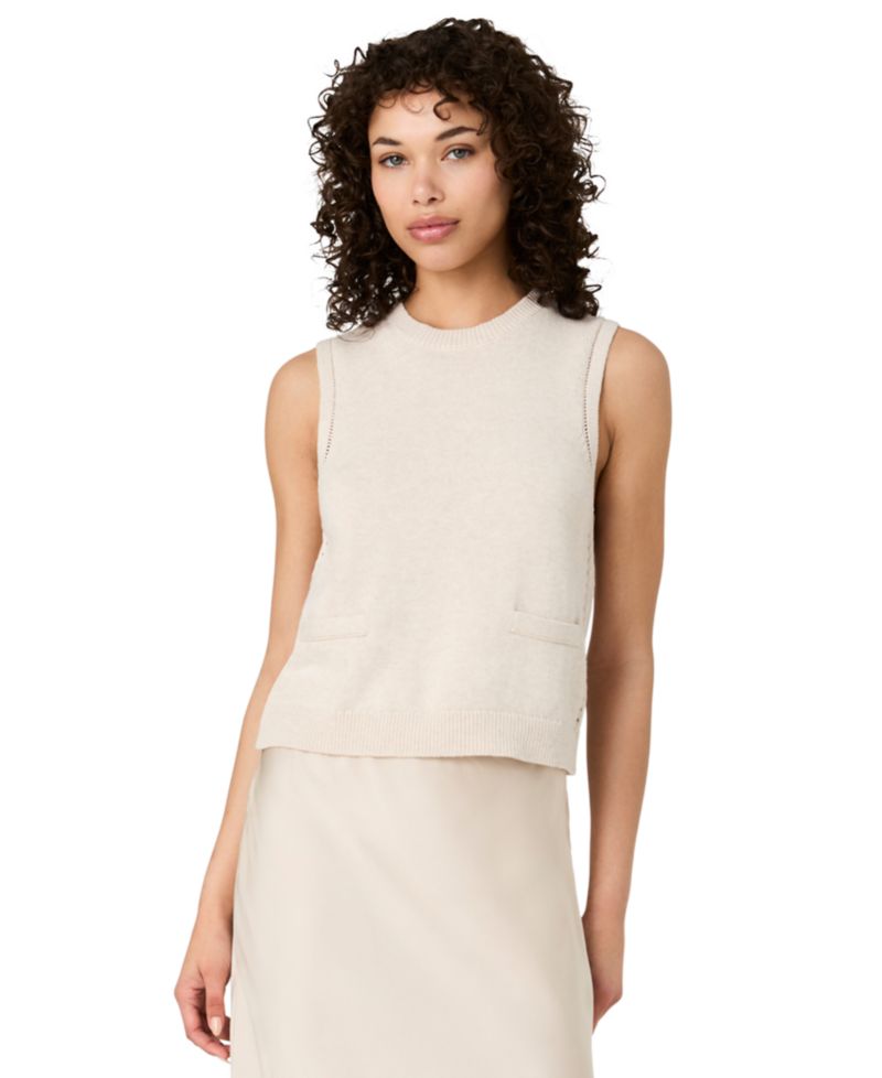 Women's Mozart Crewneck Sleeveless Knit Top
