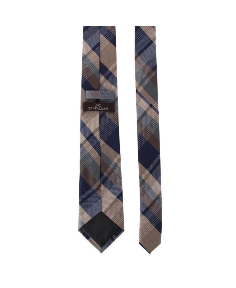 Men's Rolando Plaid Silk-Wool Blend Slim Tie