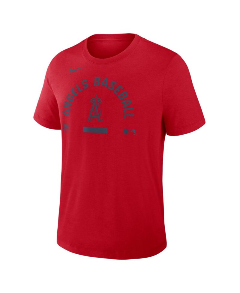 Men's Red Los Angeles Angels Authentic Collection Early Work Tri-Blend Dri-FIT T-Shirt