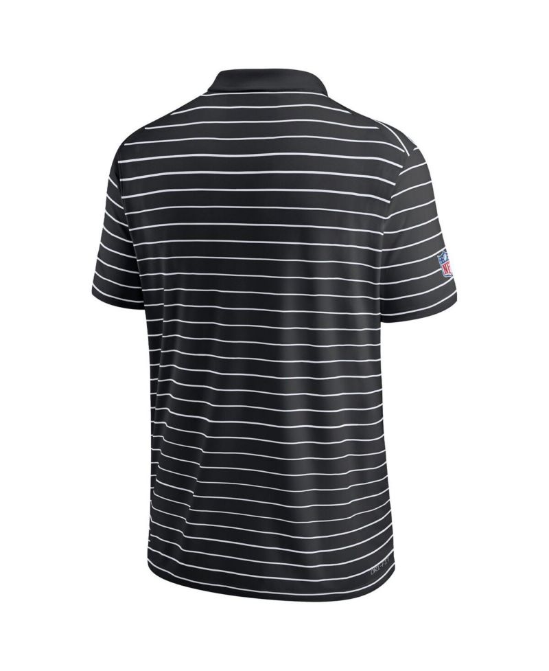 Men's Black New Orleans Saints Sideline Lock Up Victory Performance Polo