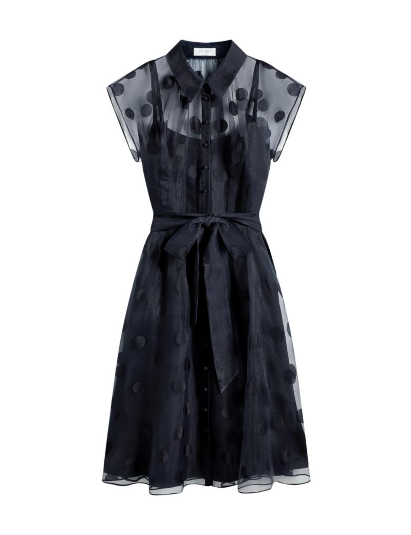 Women's Tess Sheer Polka Dot Shirt Dress