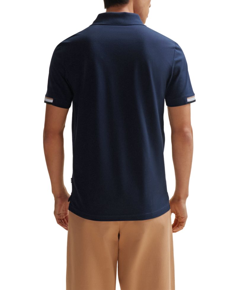 Men's Mercerised-Cotton Regular-Fit Polo Shirt