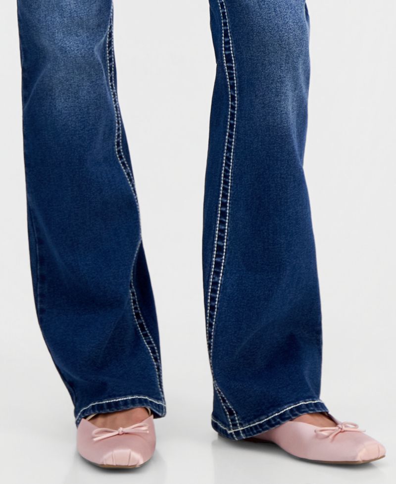 Juniors' High Rise Bootcut Jeans