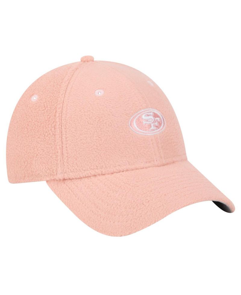 Women's Light Pink San Francisco 49ers Cozy Sherpa 9FORTY Adjustable Hat