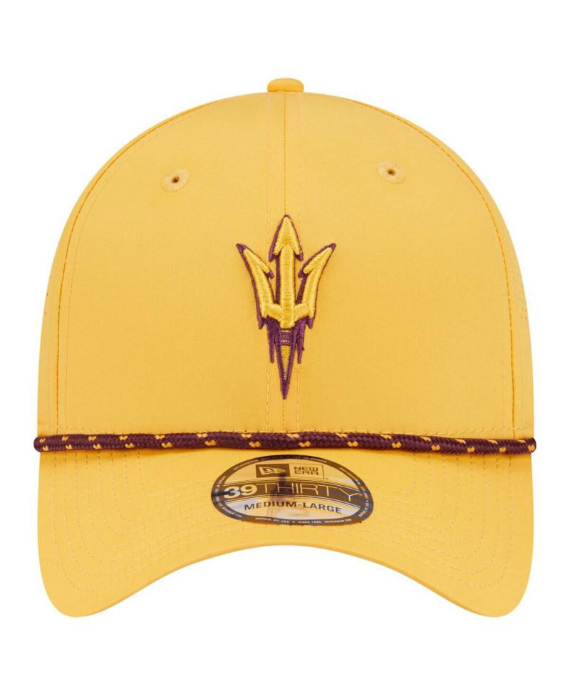 Men's Gold Arizona State Sun Devils Rope 39THIRTY Flex Hat