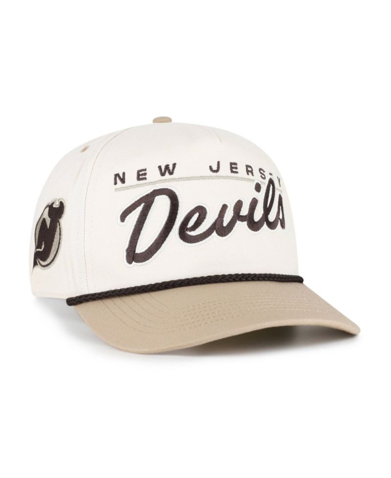 Men's '47 Natural/Tan New Jersey Devils Neutral Terrain Hitch Rope Adjustable Hat