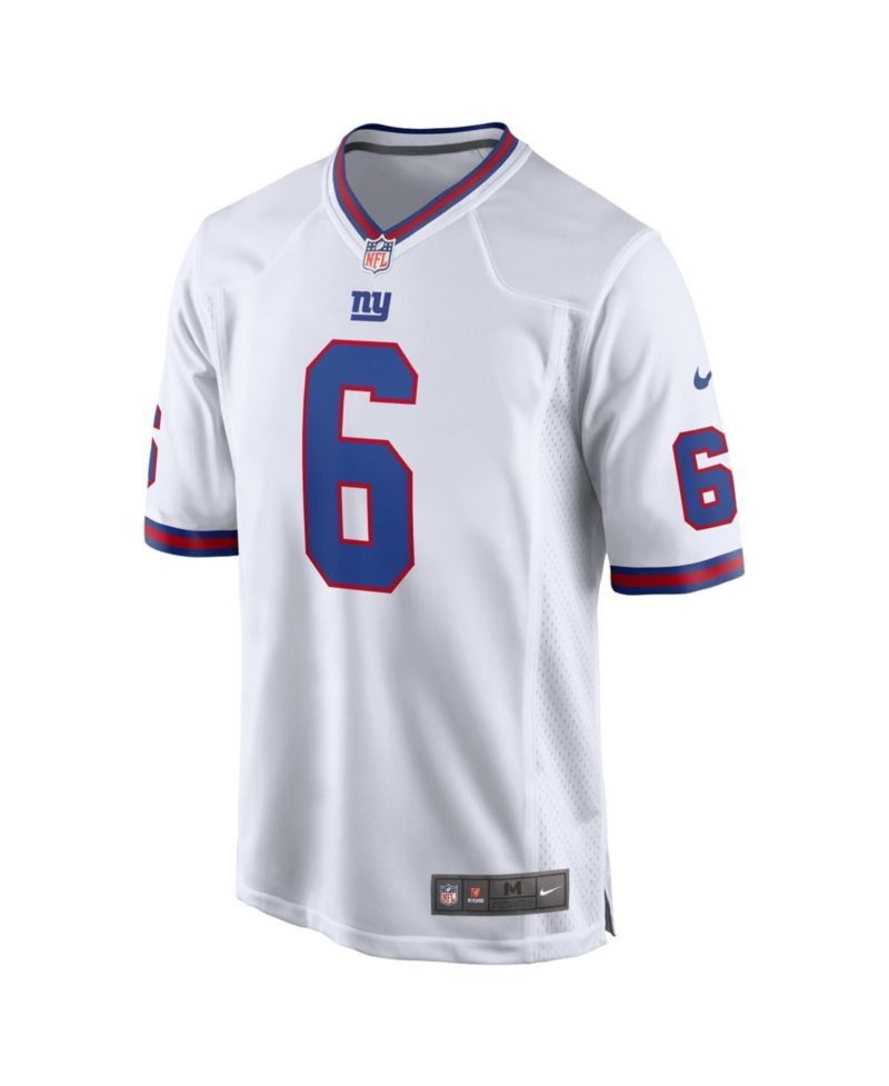 Men's Jaxson Dart White New York Giants Alternate Vintage White Game Jersey