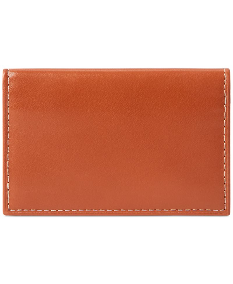Men's Burnished Leather Card Wallet