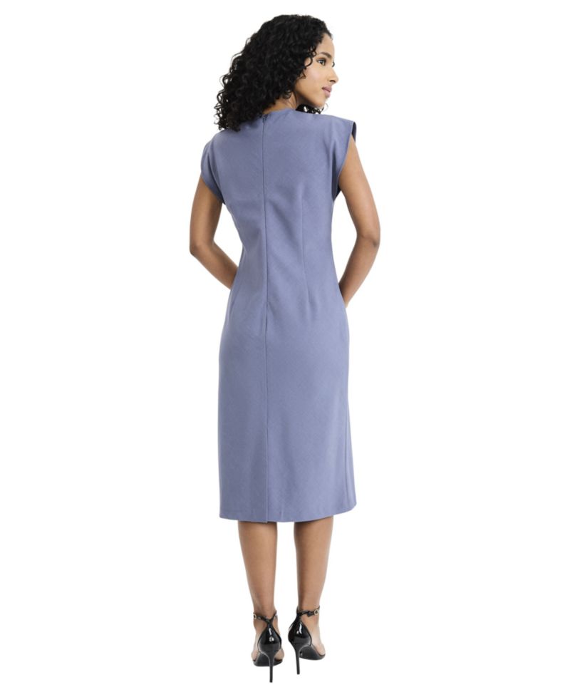 Women's Cap-Sleeve Midi Dress