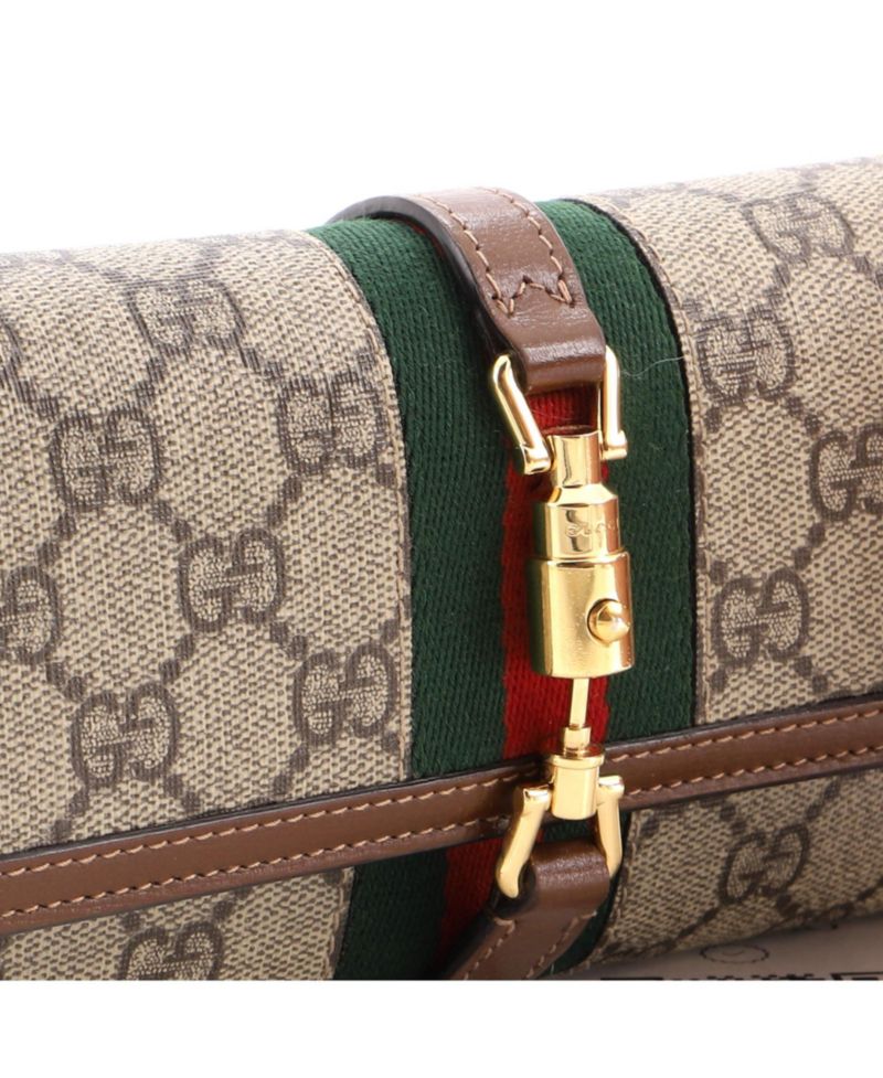 Jackie 1961 Continental Chain Wallet GG Coated Canvas