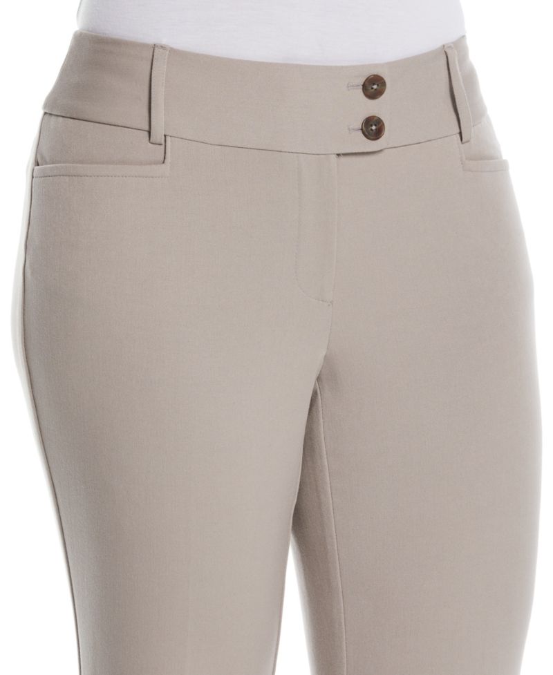 Petite Curvy Fit Boot Cut Pants