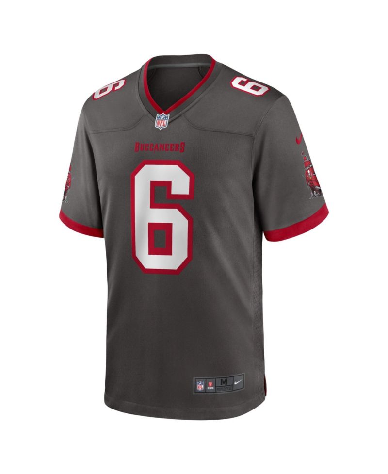 Men's Baker Mayfield Pewter Tampa Bay Buccaneers Alternate Game Player Jersey