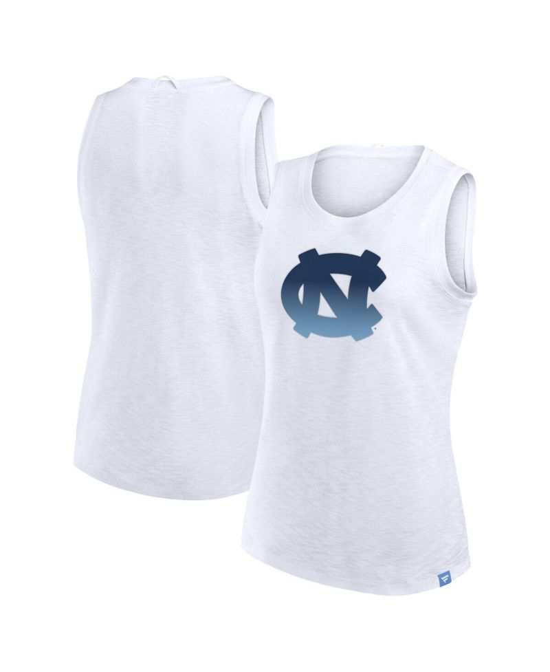 Women's White North Carolina Tar Heels Activate Slub Tank Top