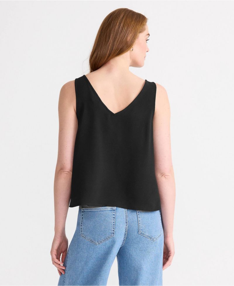 Women's Creaseless V-neck Sleeveless Top