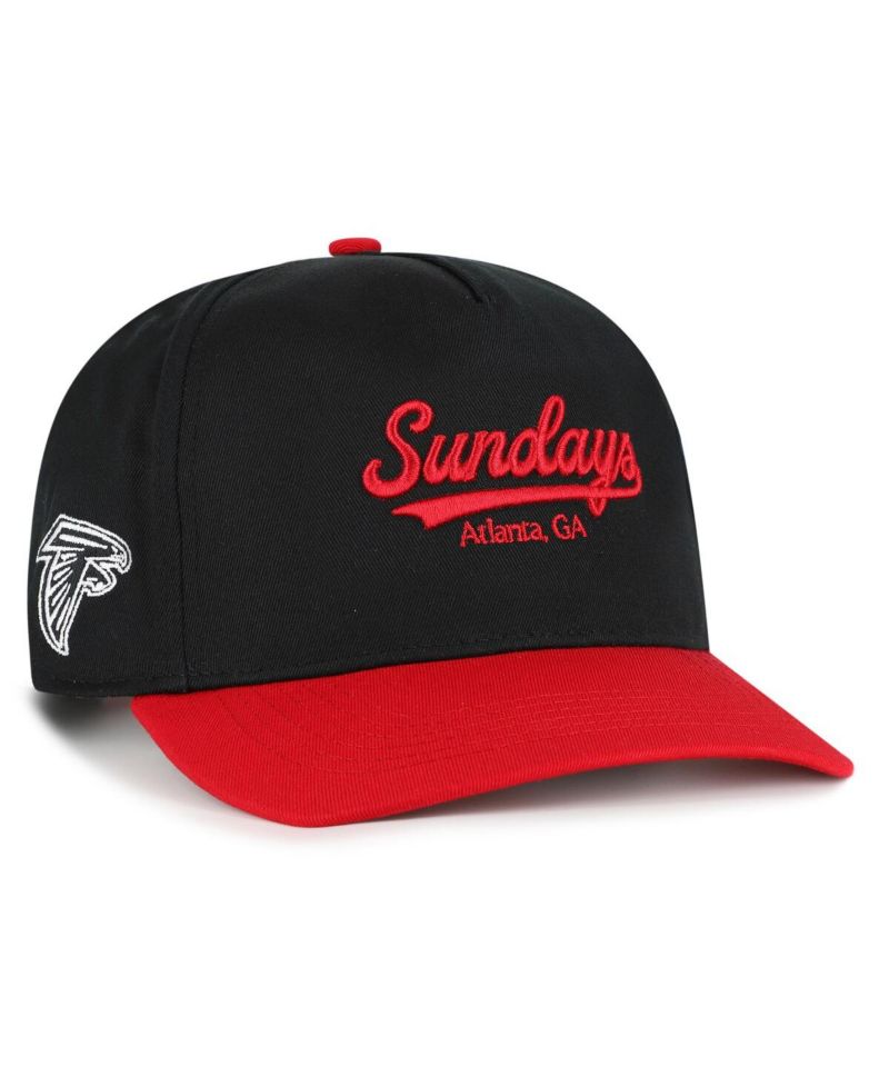 Men's Black/Red Atlanta Falcons Sundays Sure Shot Hitch Two-Tone Adjustable Hat