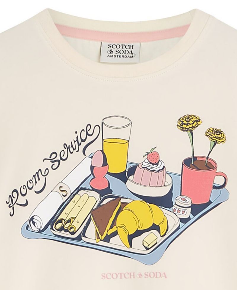 Girls' 4-6X Breakfast Tray Graphic Short-Sleeve T-Shirt