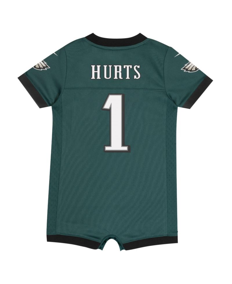 Baby Boys and Girls Jalen Hurts Midnight Green Philadelphia Eagles Romper Jersey