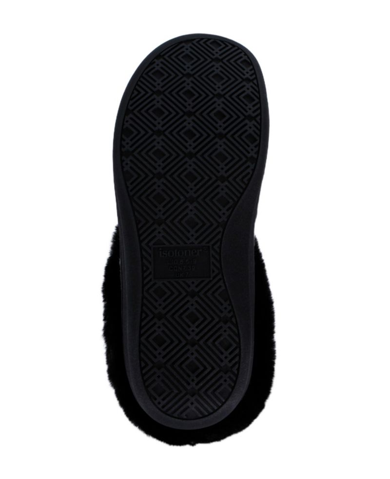Women's Leo Faux Fur Arch Support Clog Slippers