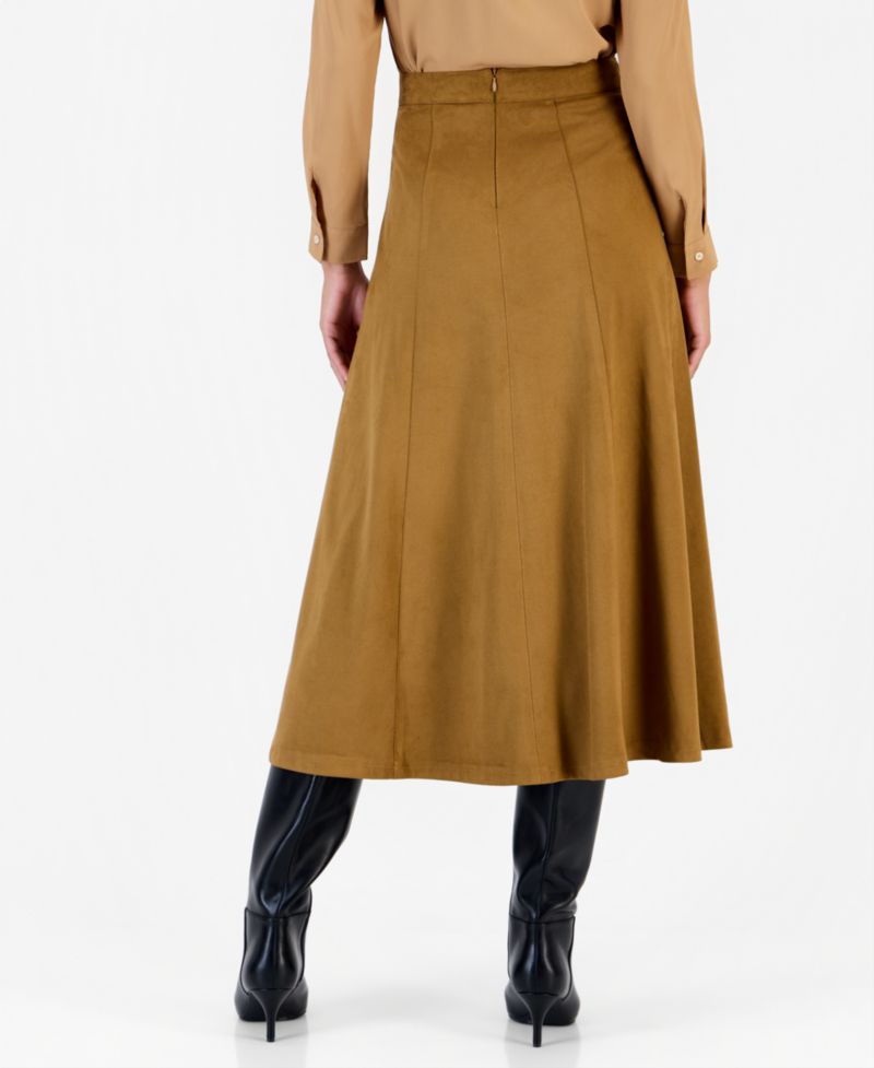 Women's Emmsamba High-Waisted A-Line Midi Skirt