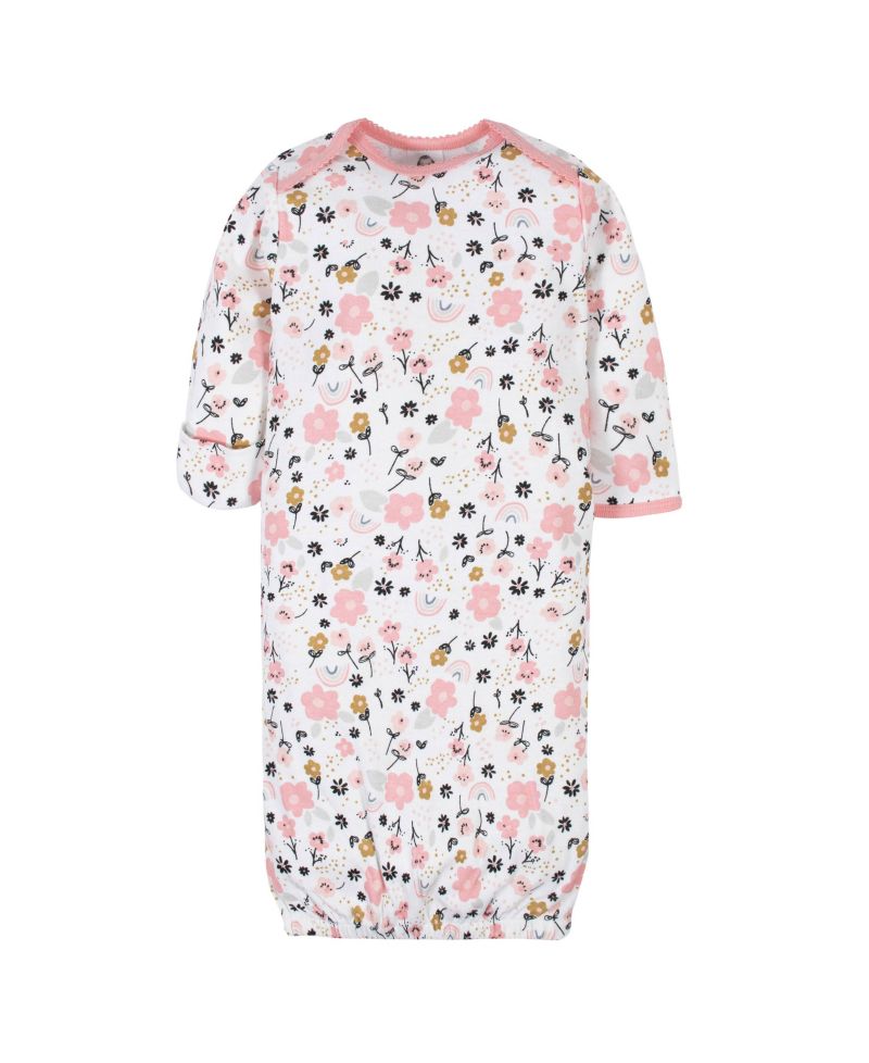 Baby Girls Fleece-Lined Gb 4Pk Gowns