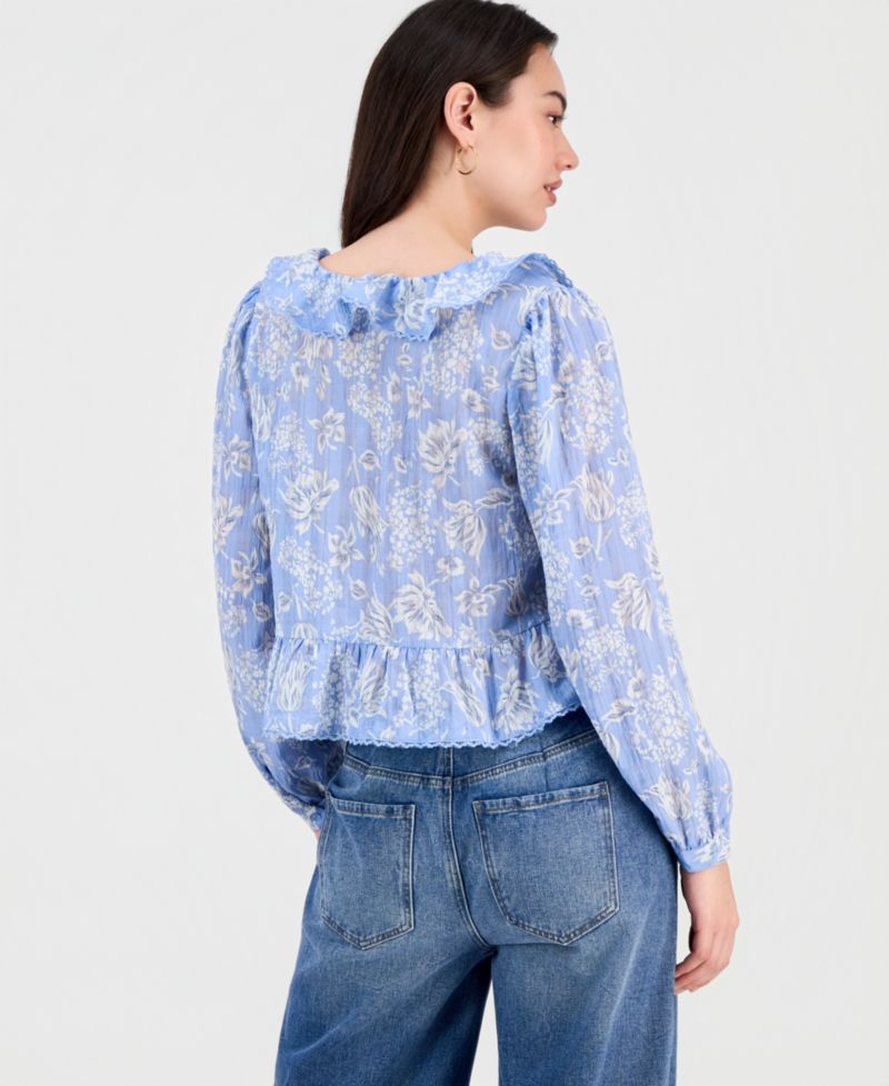 Women's Ruffled Peplum Top