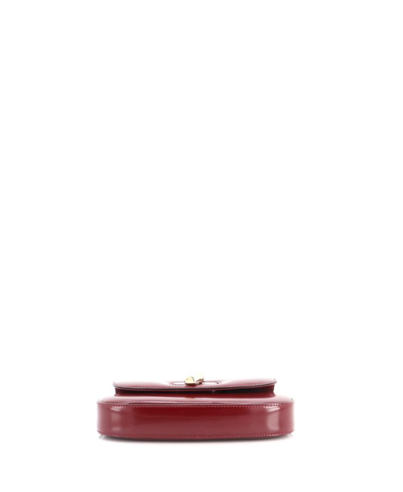 Small Bamboo Night Chain Clutch Leather
