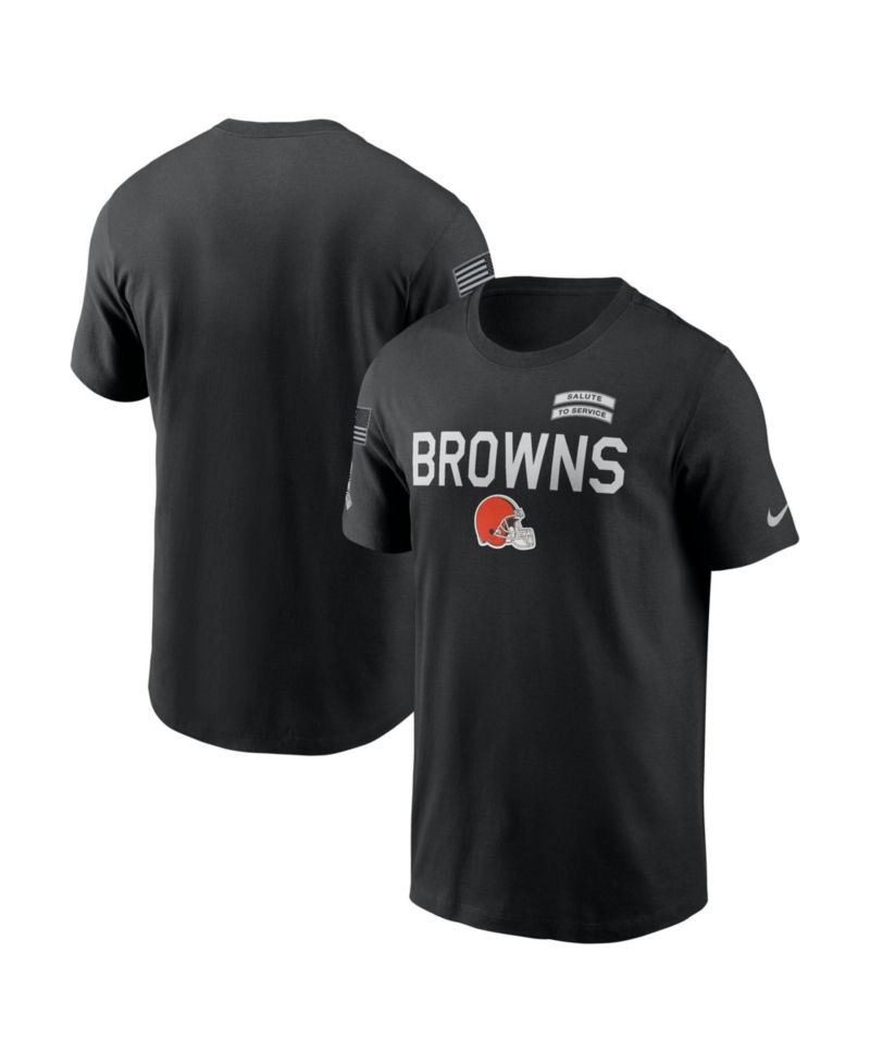Men's Black Cleveland Browns 2026 Salute to Service Sideline Dri-FIT T-Shirt