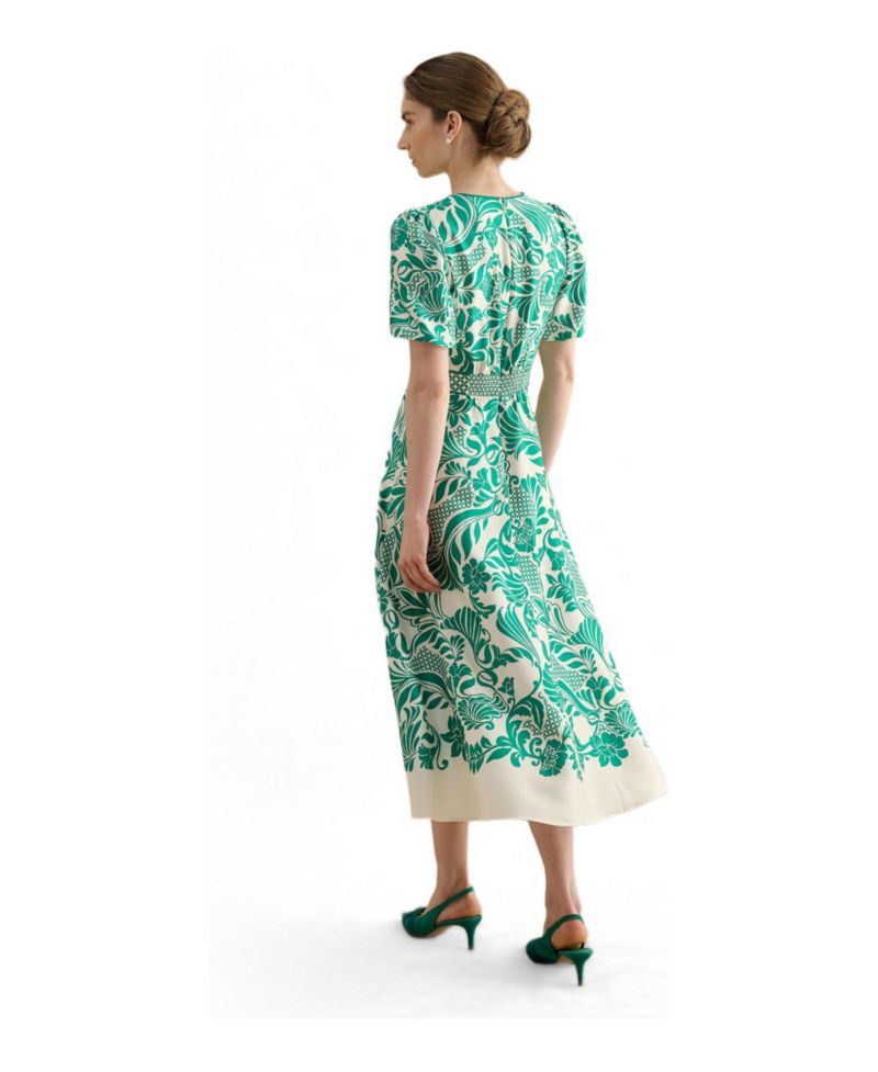 Trelissick V-Neck Fit Flare Dress