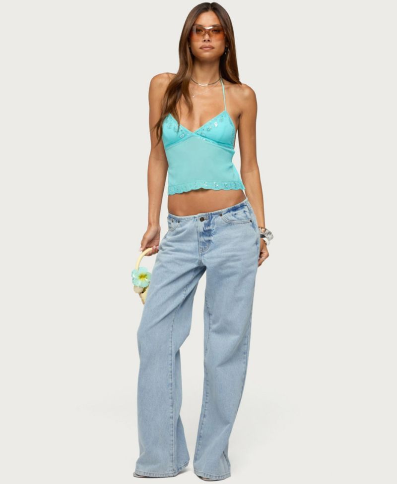 Women's Veya Low-Rise Baggy & Relaxed-Fit Jeans