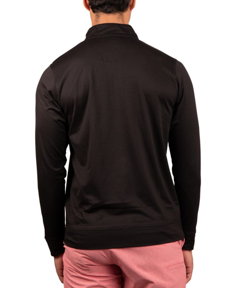 Men's Solid Mesh Quarter Zip