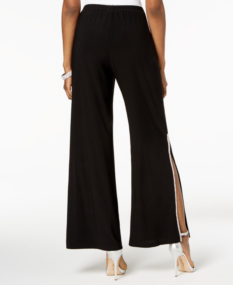 Sequined Wide-Leg Pants, Regular