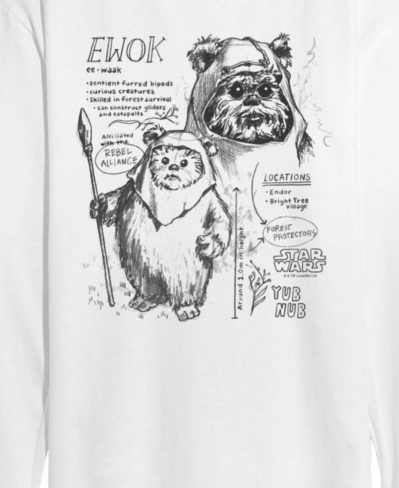 Men's Ewok Field Guide Long-Sleeve Graphic T-Shirt
