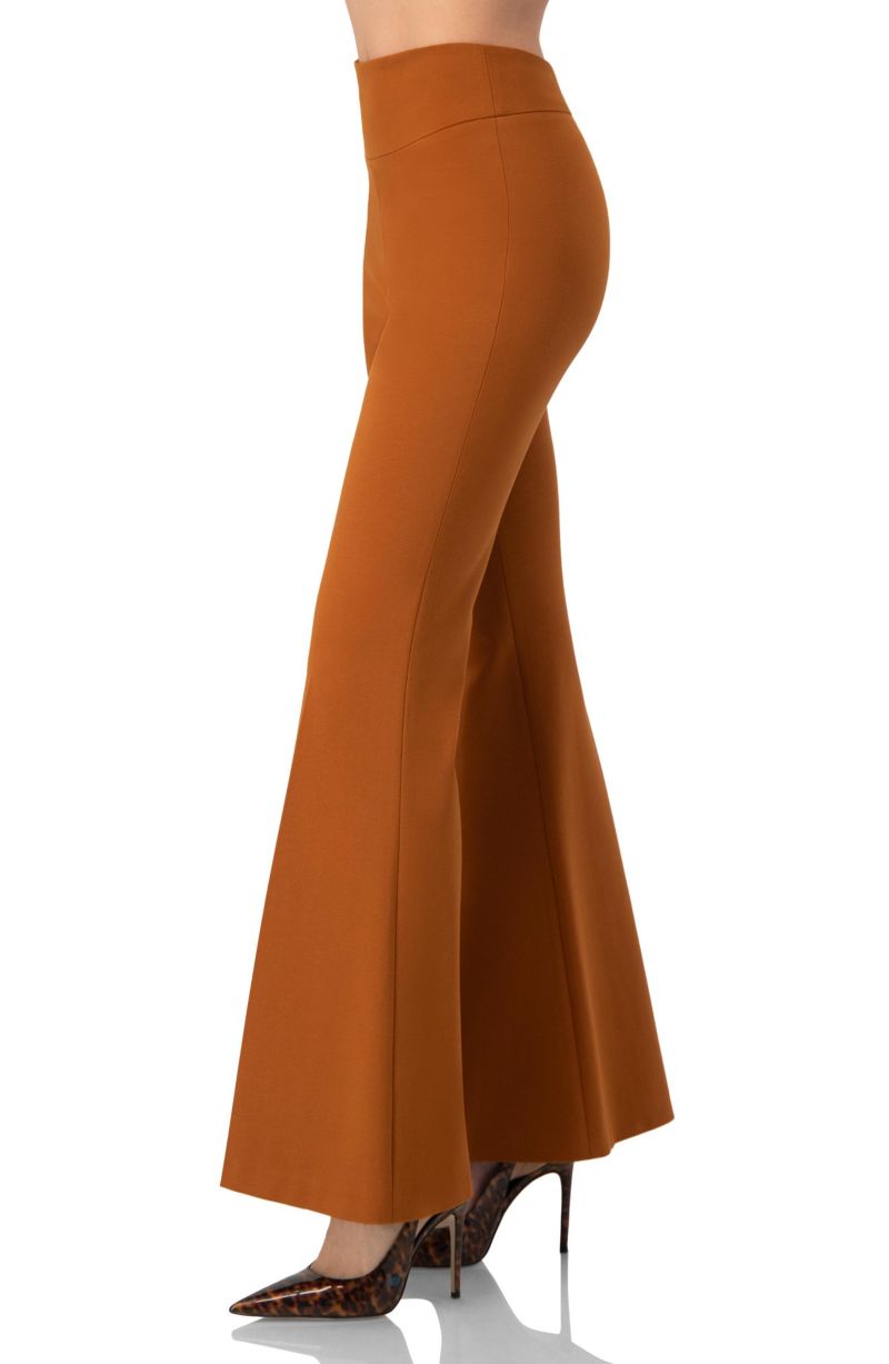 Women's Flared Trousers with Wide Waistband